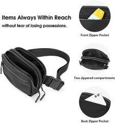 Entchin Waterproof Fanny Pack for Women Lightweight Crossbody Belt Bag Adjustable Waist Bag for Walking Shopping, Cycling, Traveling