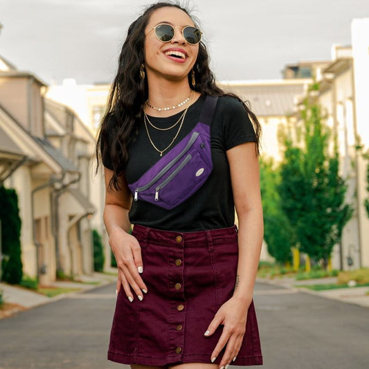 Entchin Purple fanny packs for women