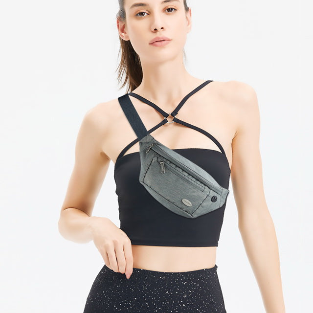 Gray fanny pack for women and men