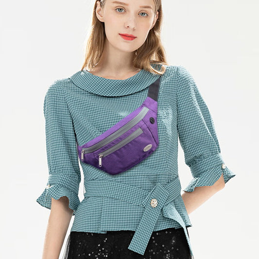 Purple fanny packs for women crossbody