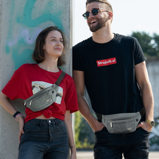 Entchin gray fanny pack for women & men