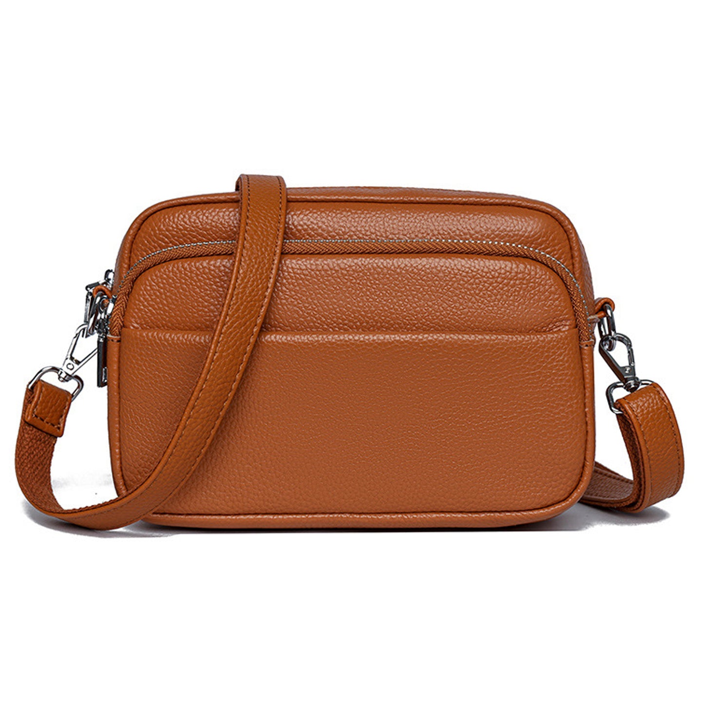 Entchin Genuine Leather Crossbody Bag for Women Stylish Shoulder Handbag