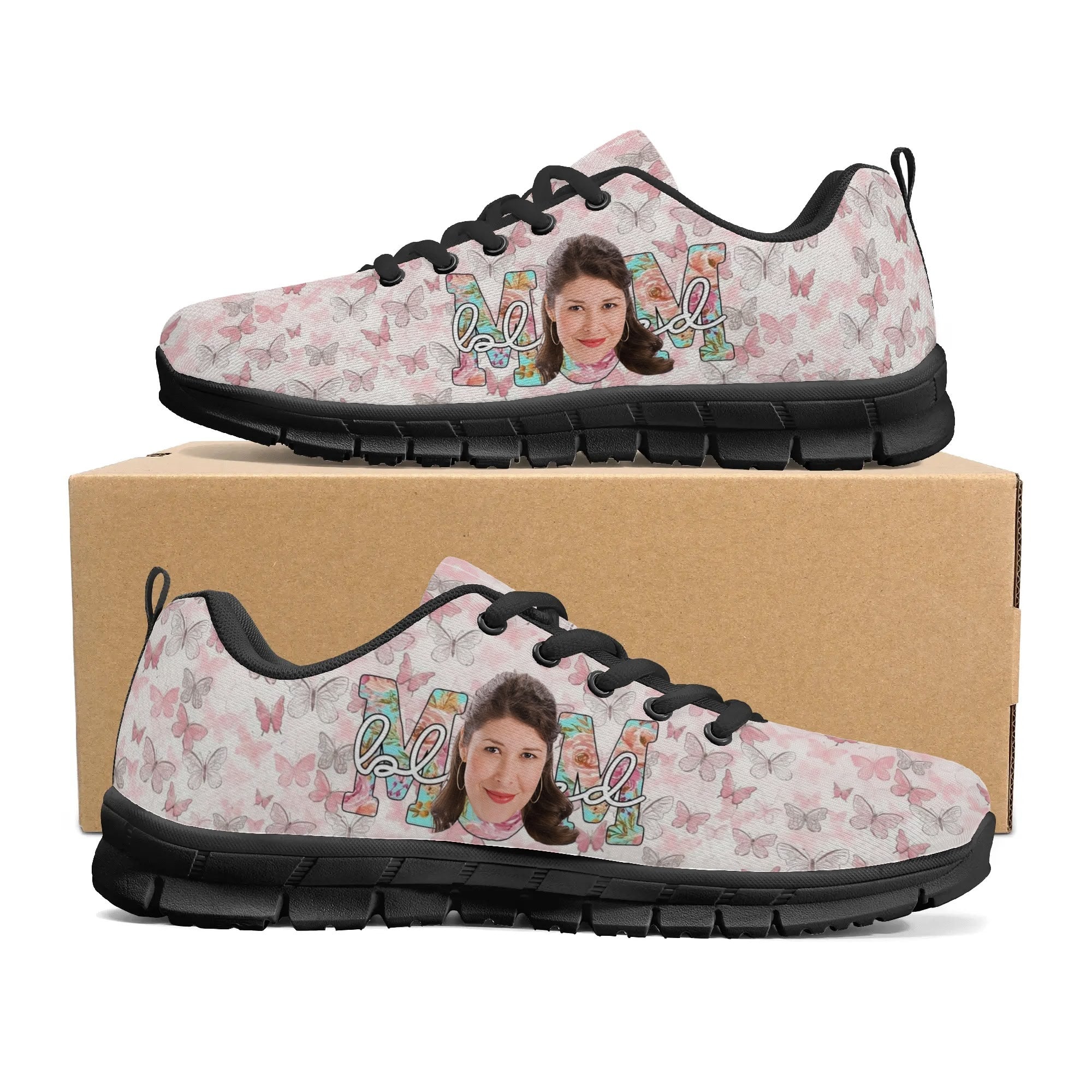 Entchin Custom Womens Running Shoes Personalize Head Picture