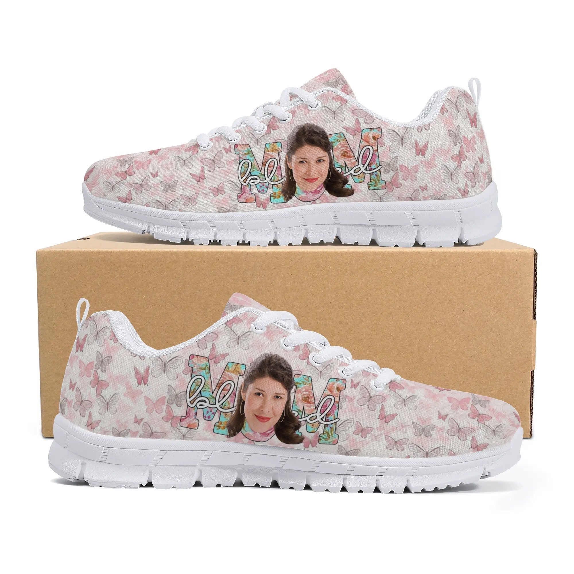 Entchin Custom Womens Running Shoes Personalize Head Picture