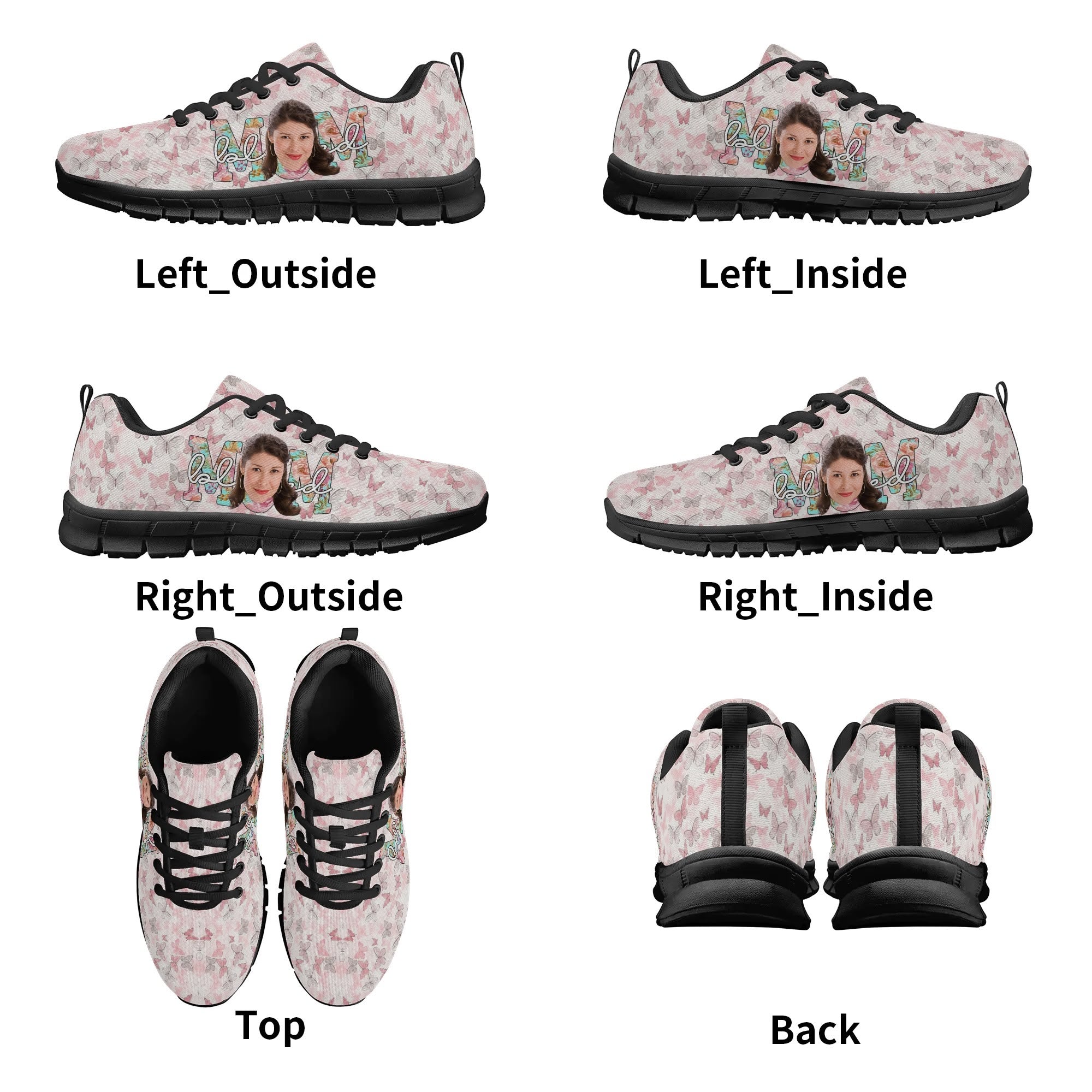 Entchin Custom Womens Running Shoes Personalize Head Picture