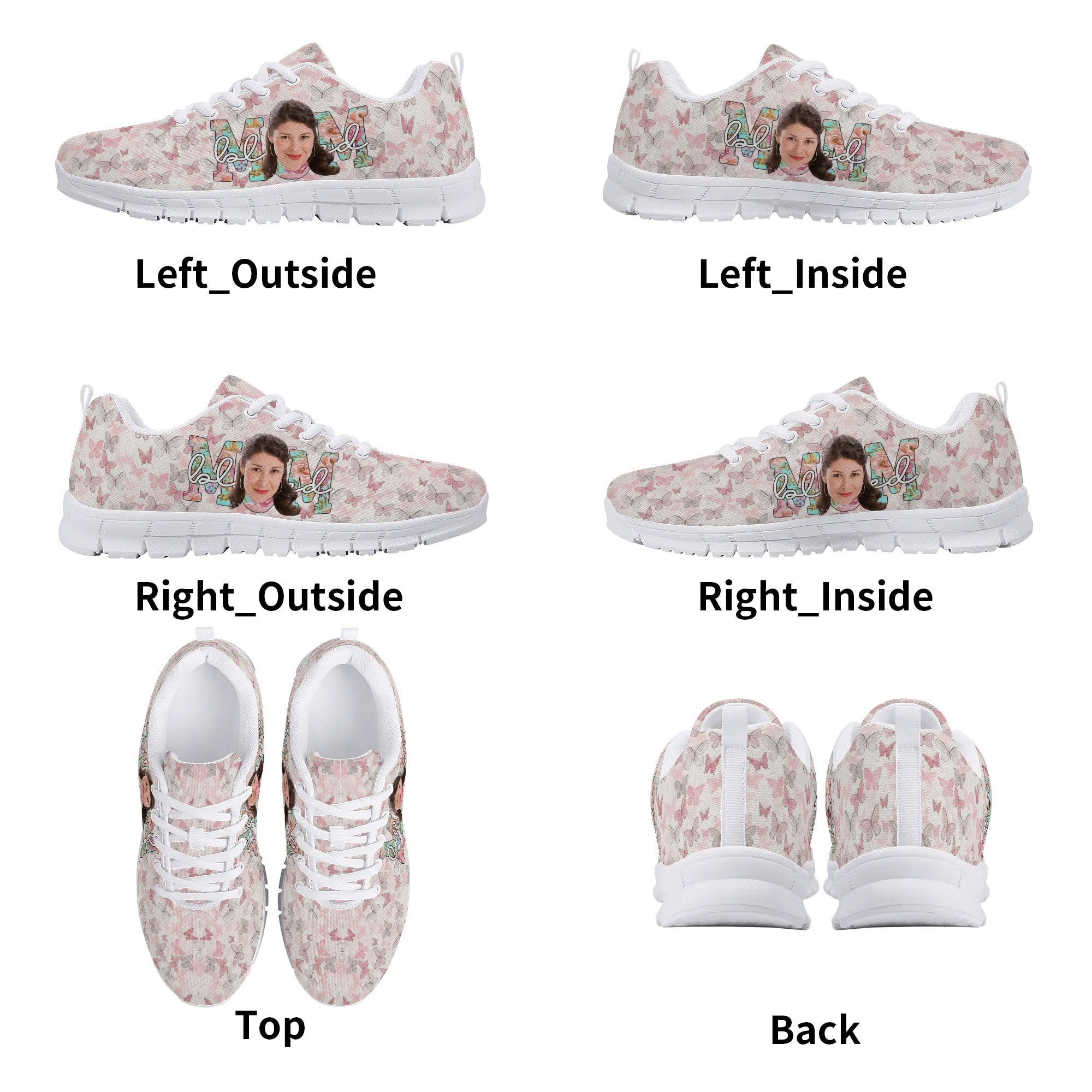 Entchin Custom Womens Running Shoes Personalize Head Picture