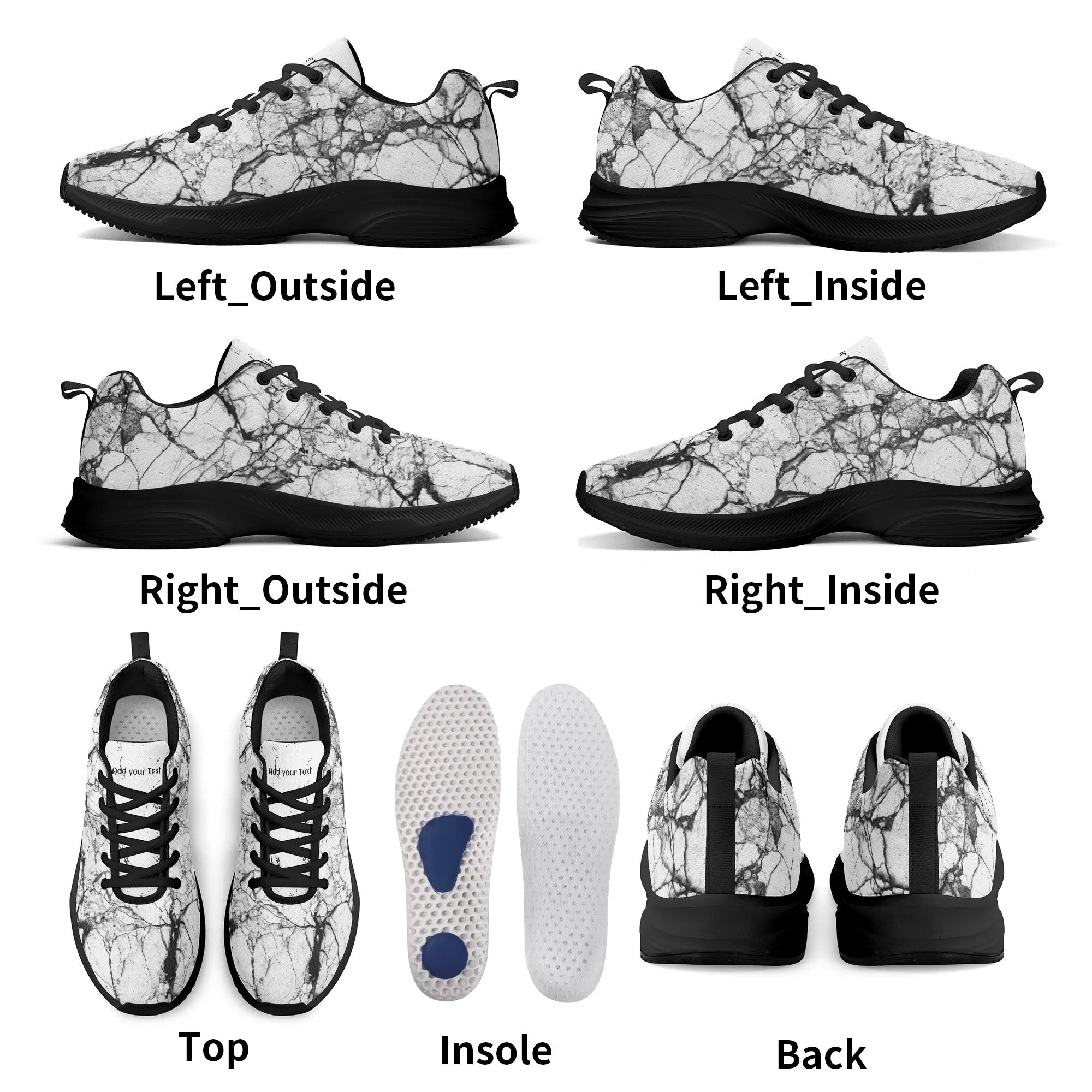 Entchin Custom Adult Lightweight Brand Walking Shoes Running Shoes WIth Personalized Logo /Name