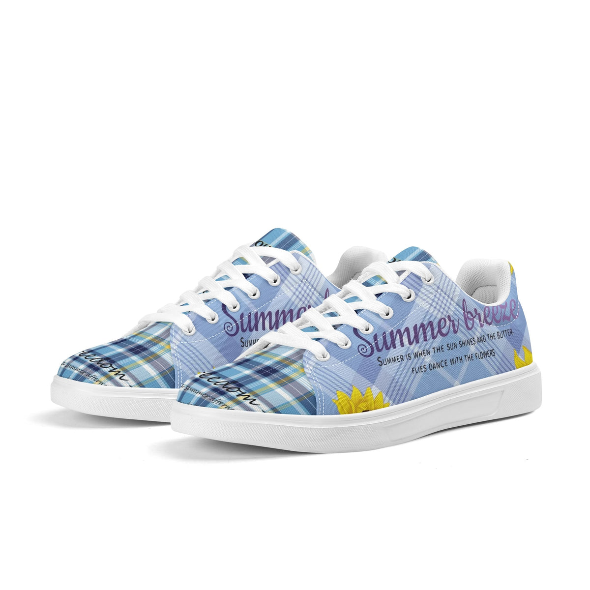 Entchin Custom Lightweight Brand Low Top Cavans Shoes WIth Personalized Logo /Name