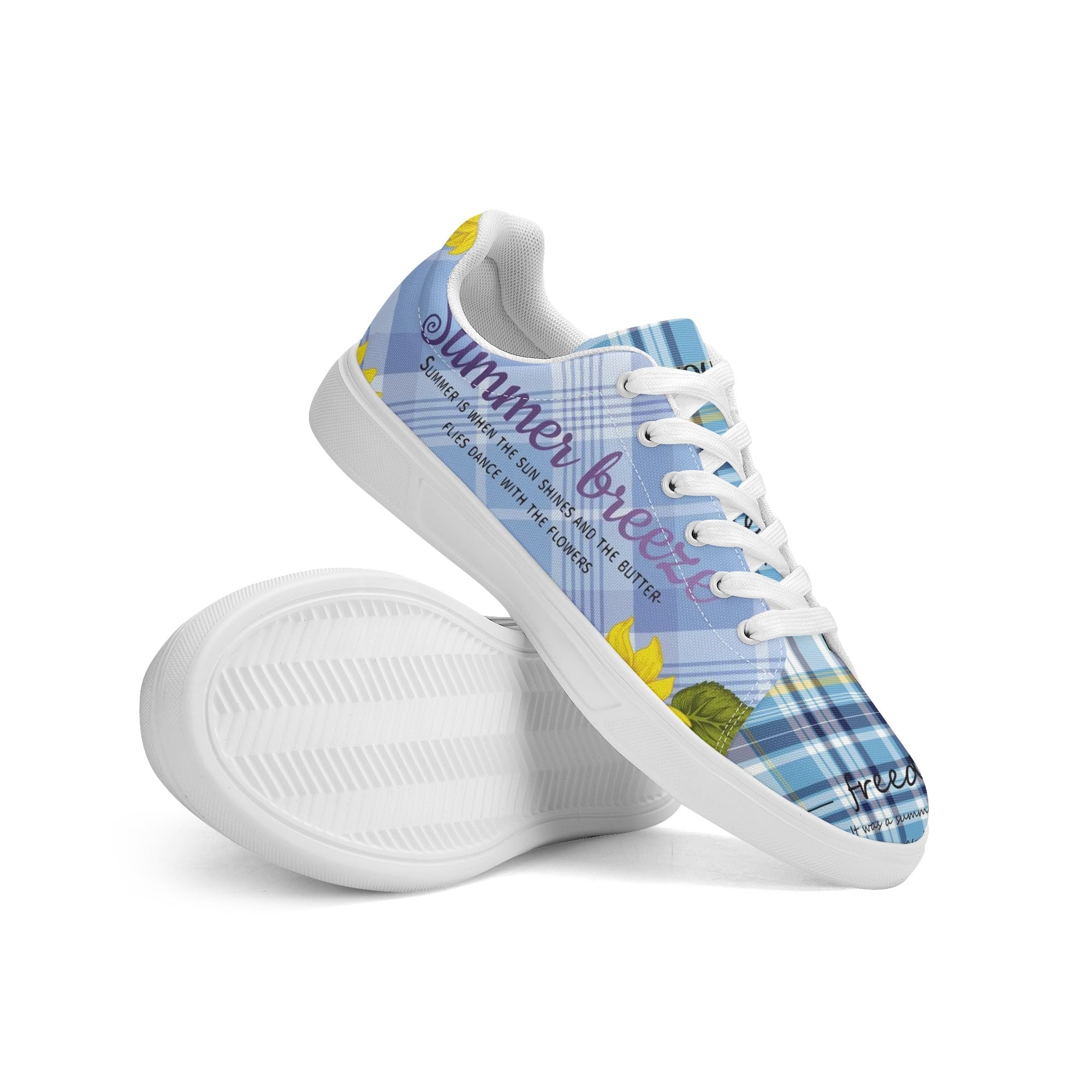 Entchin Custom Lightweight Brand Low Top Cavans Shoes WIth Personalized Logo /Name