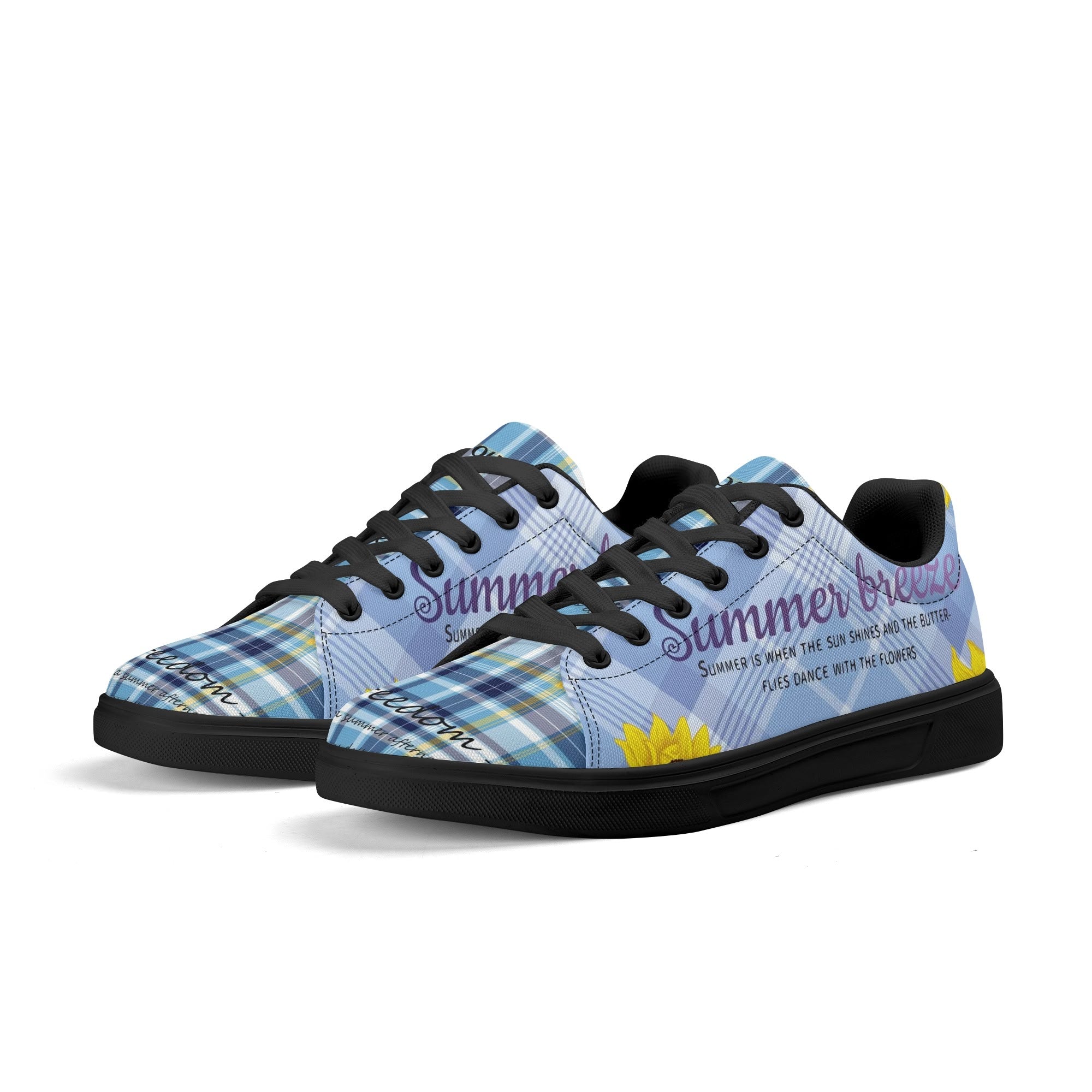 Entchin Custom Lightweight Brand Low Top Cavans Shoes WIth Personalized Logo /Name