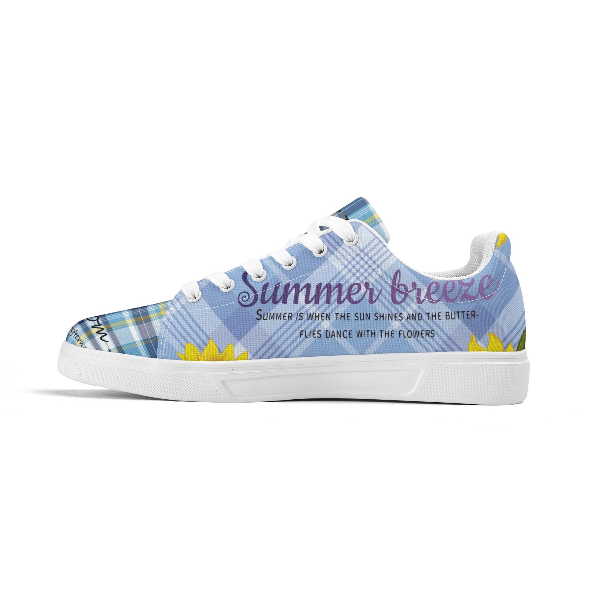 Entchin Custom Lightweight Brand Low Top Cavans Shoes WIth Personalized Logo /Name