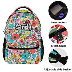 Entchin Custom Casual Style School Bakcpack Personalize Picture and Name