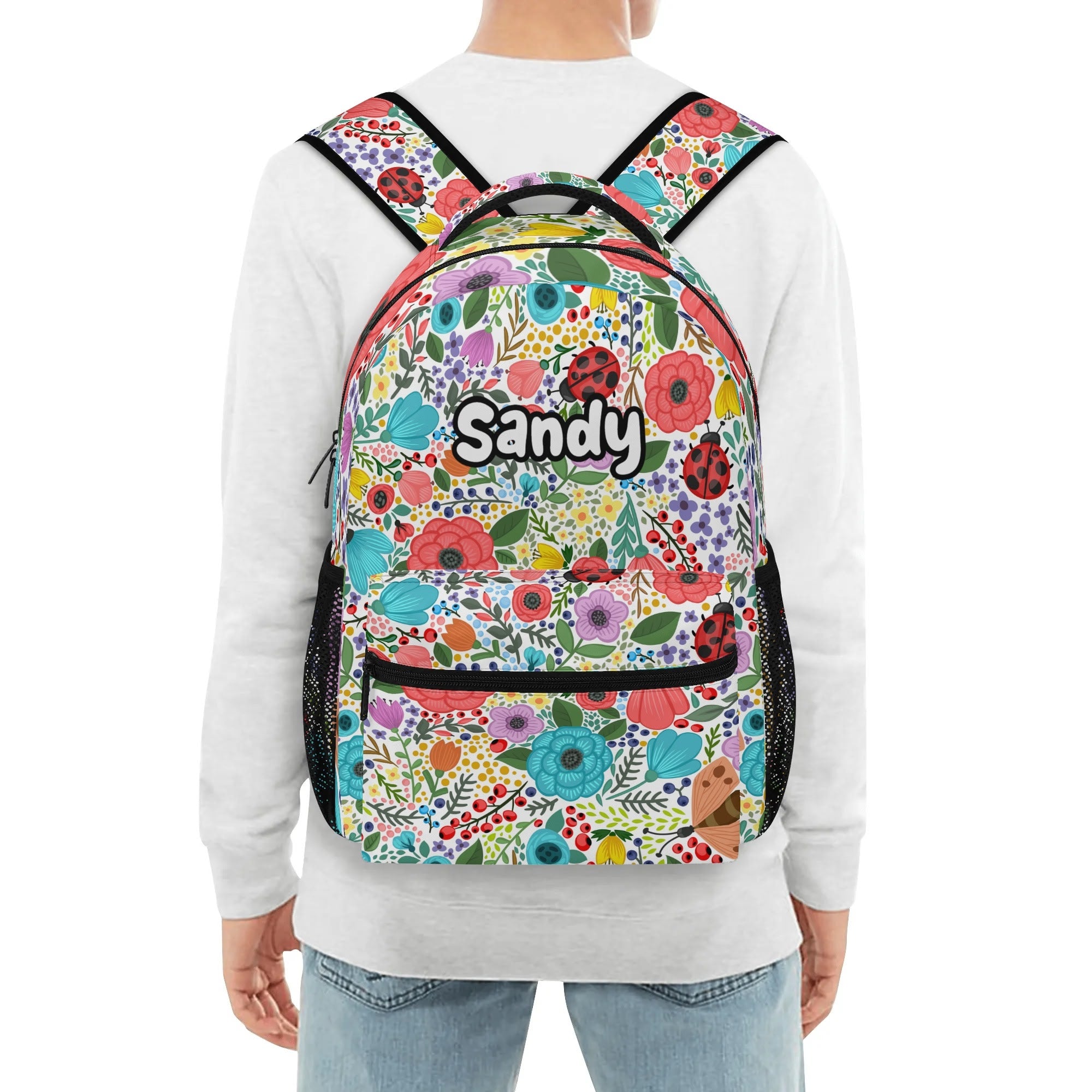 Entchin Custom Casual Style School Bakcpack Personalize Picture and Name