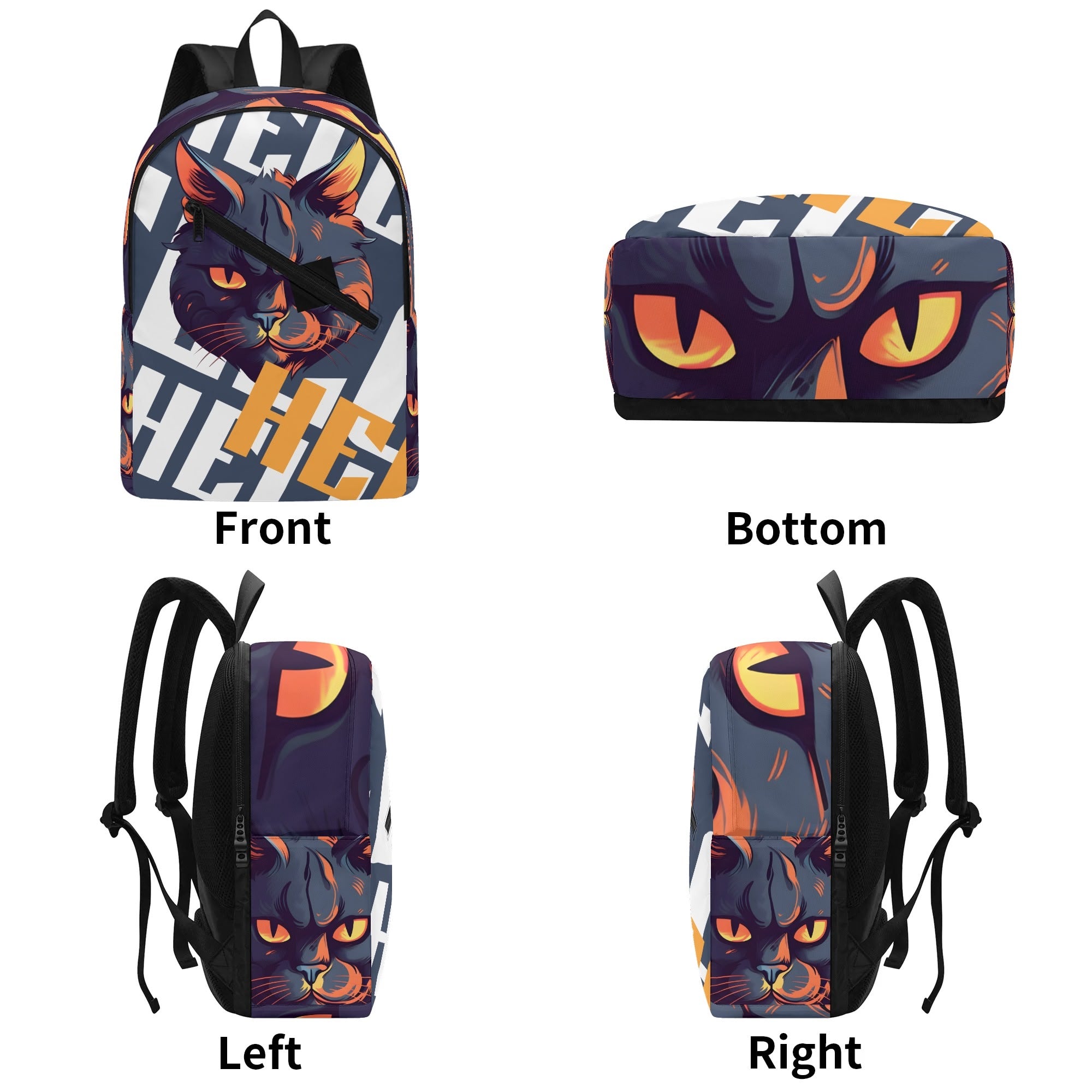 Entchin Custom New Half Printing Laptop Backpack