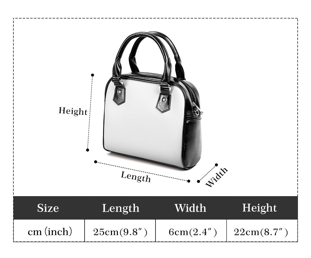 Entchin Custom Women Handbag Vegan Leather Shoulder Bag with Photo Text