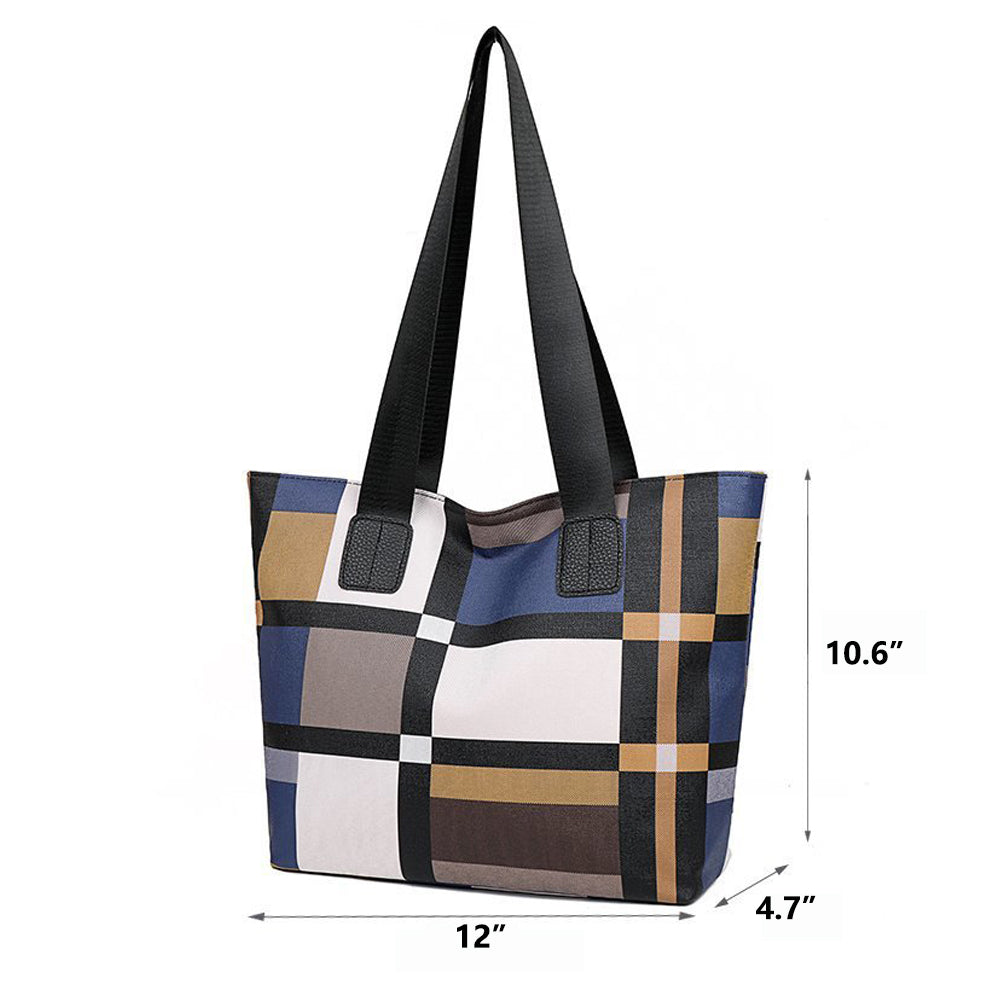 Entchin Women Tote Bag Lightweight Hobo Bag PU Handbag Casual Shoulder Purse Satchel
