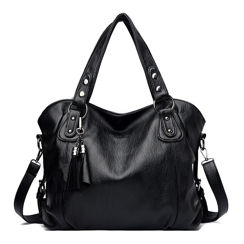 Entchin Genuine Leather Women's Tote Bag with Detachable Shoulder Strap