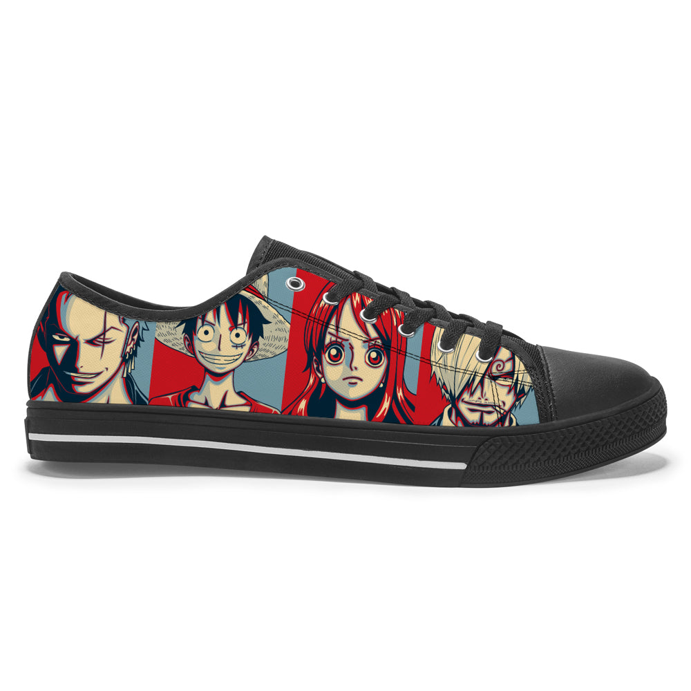 Entchin Custom Low-Top Canvas Shoes with Personalize Picture