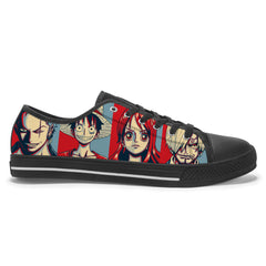 Entchin Custom Low-Top Canvas Shoes with Personalize Picture