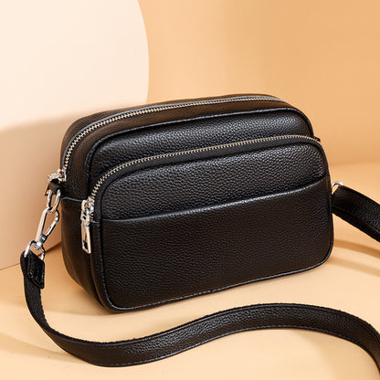 Entchin Genuine Leather Crossbody Bag for Women Stylish Shoulder Handbag