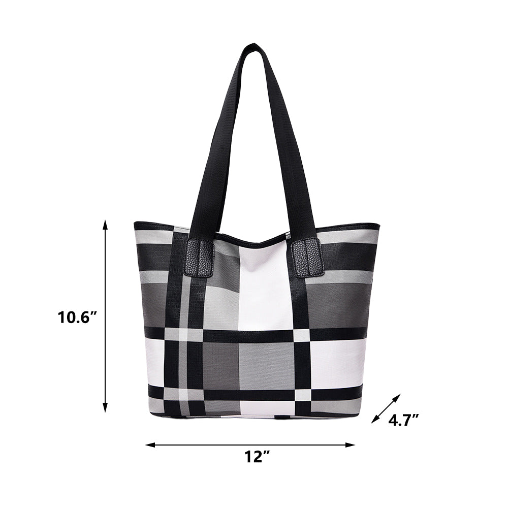 Entchin Women Tote Bag Lightweight Hobo Bag PU Handbag Casual Shoulder Purse Satchel