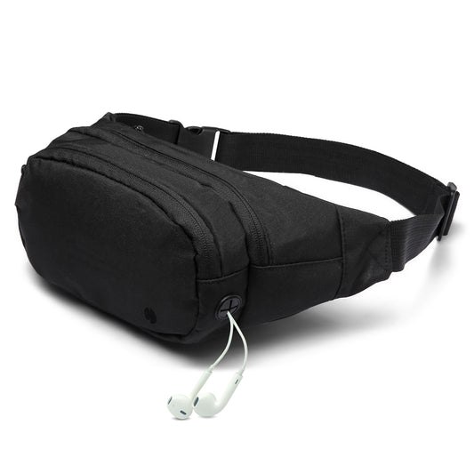 Entchin Fanny Pack for Women Men Hip Pack with Headphone Jack Lightweight Waist Bag