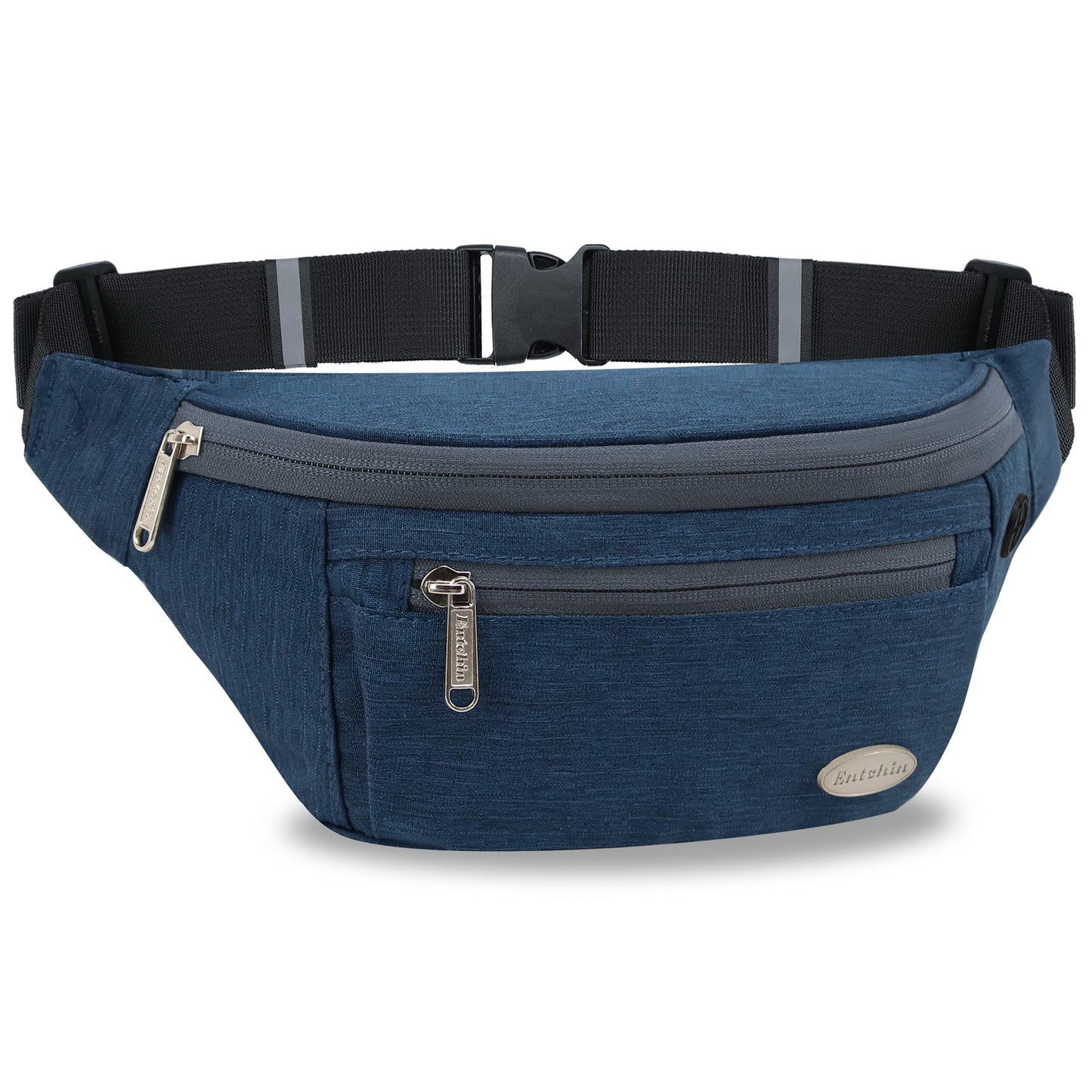 Entchin Fanny Pack for Women Men with 4-Zipper Pockets, premium fashion Waist Pack Crossbody Bum Bags