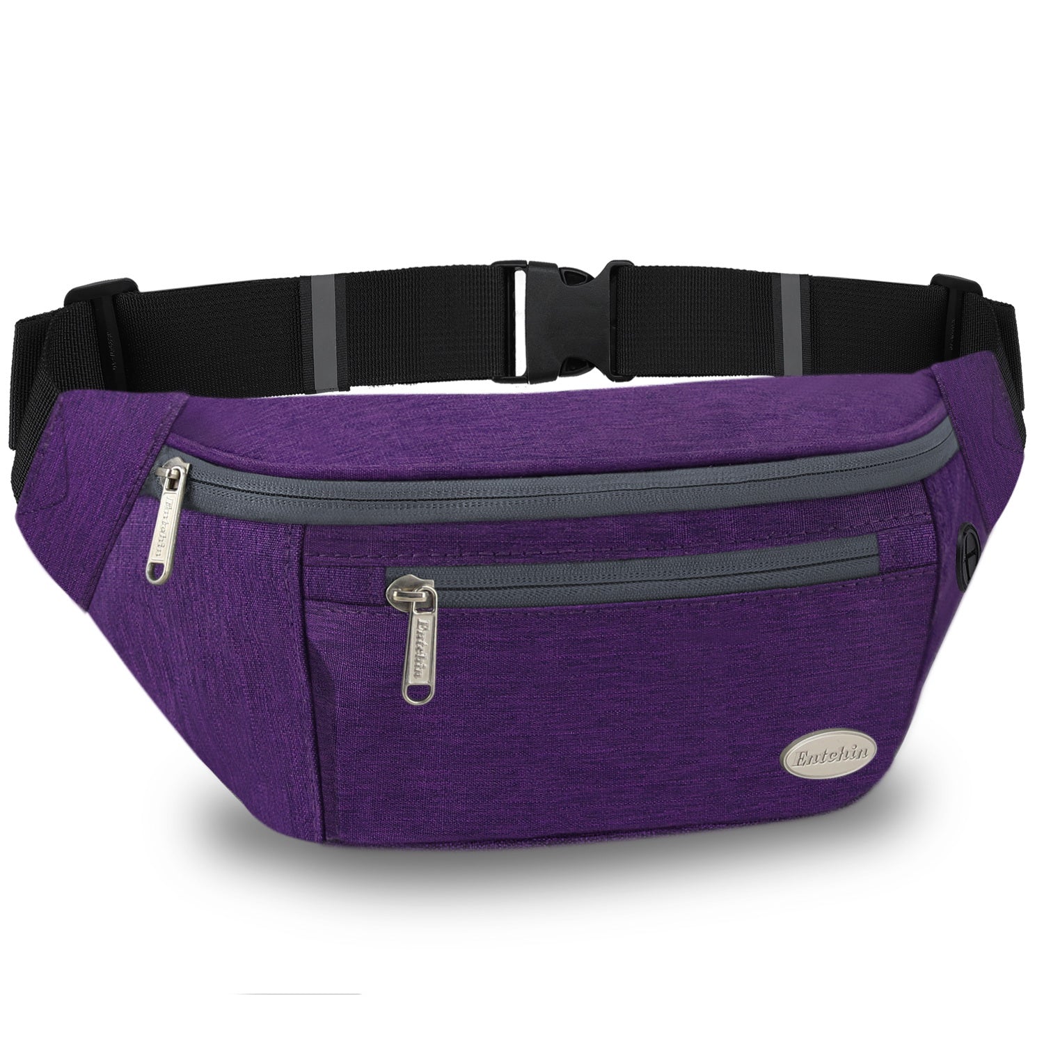 Entchin Fanny Pack for Women Men with 4-Zipper Pockets, premium fashion Waist Pack Crossbody Bum Bags