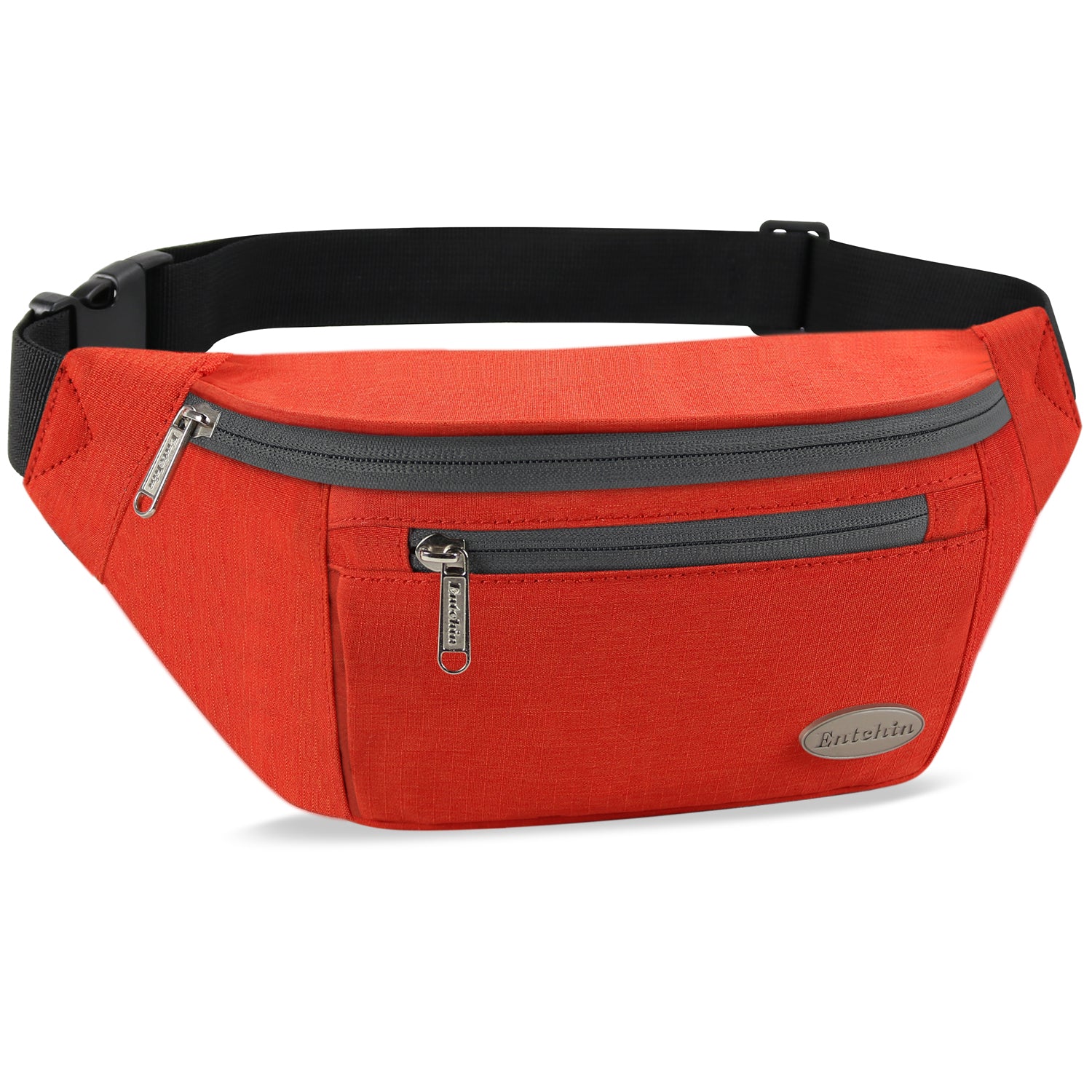 Entchin Fanny Pack for Women Men with 4-Zipper Pockets, premium fashion Waist Pack Crossbody Bum Bags