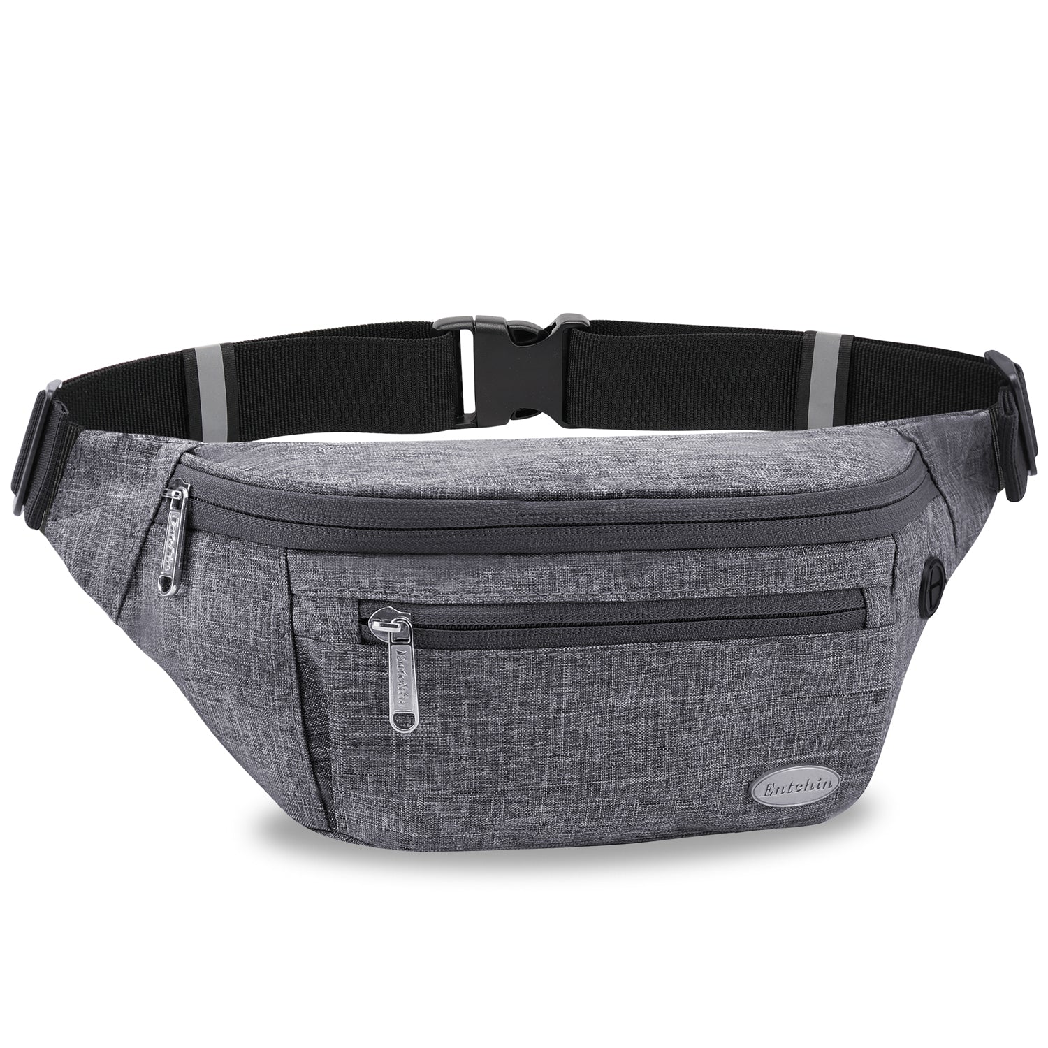 Entchin Fanny Pack for Women Men with 4-Zipper Pockets, premium fashion Waist Pack Crossbody Bum Bags