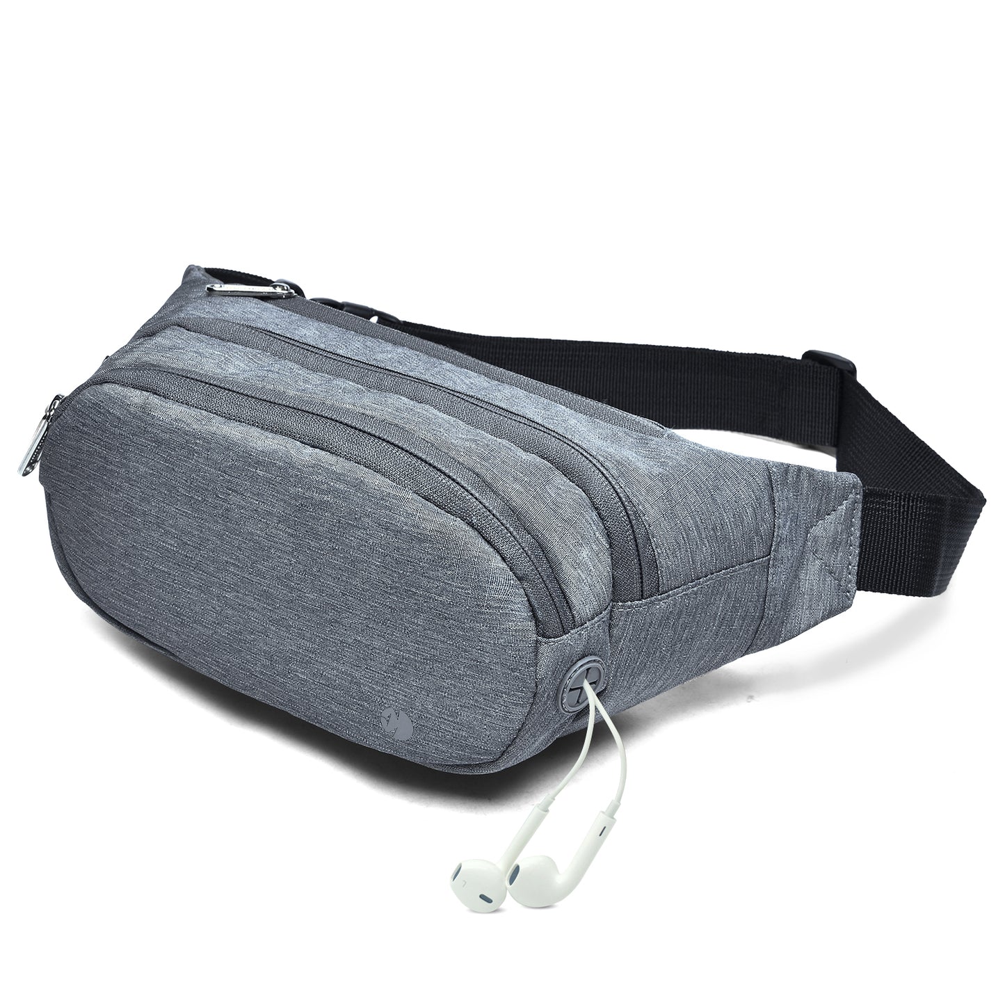 Entchin Fanny Pack for Women Men Hip Pack with Headphone Jack Lightweight Waist Bag