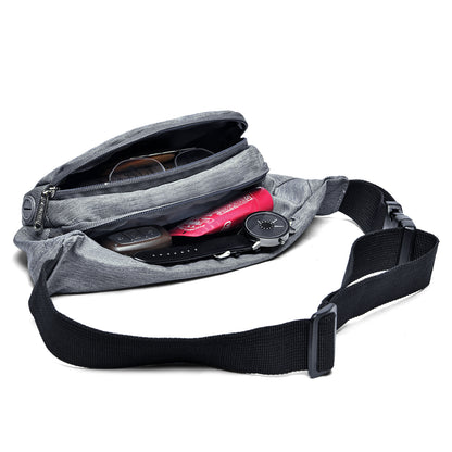 Entchin Fanny Pack for Women Men Hip Pack with Headphone Jack Lightweight Waist Bag