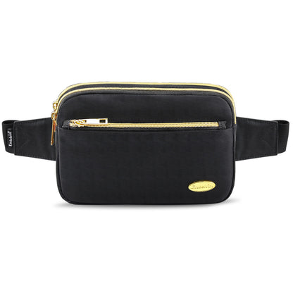 Entchin Fanny Packs for Women Men, Fashion Waist Pack Belt Bags with 4 zipper Pockets, Bum Bag Walking Shopping Travel Cycling