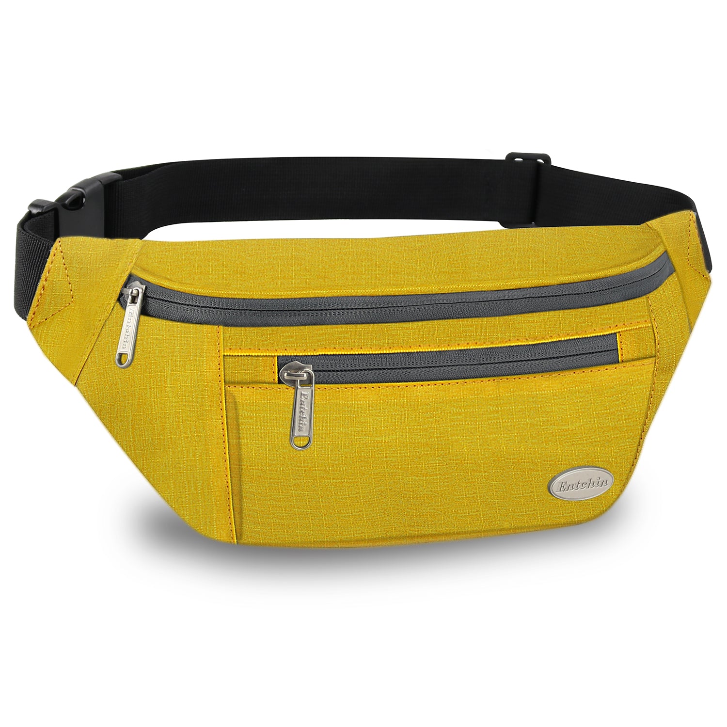 Entchin Fanny Pack for Women Men with 4-Zipper Pockets, premium fashion Waist Pack Crossbody Bum Bags