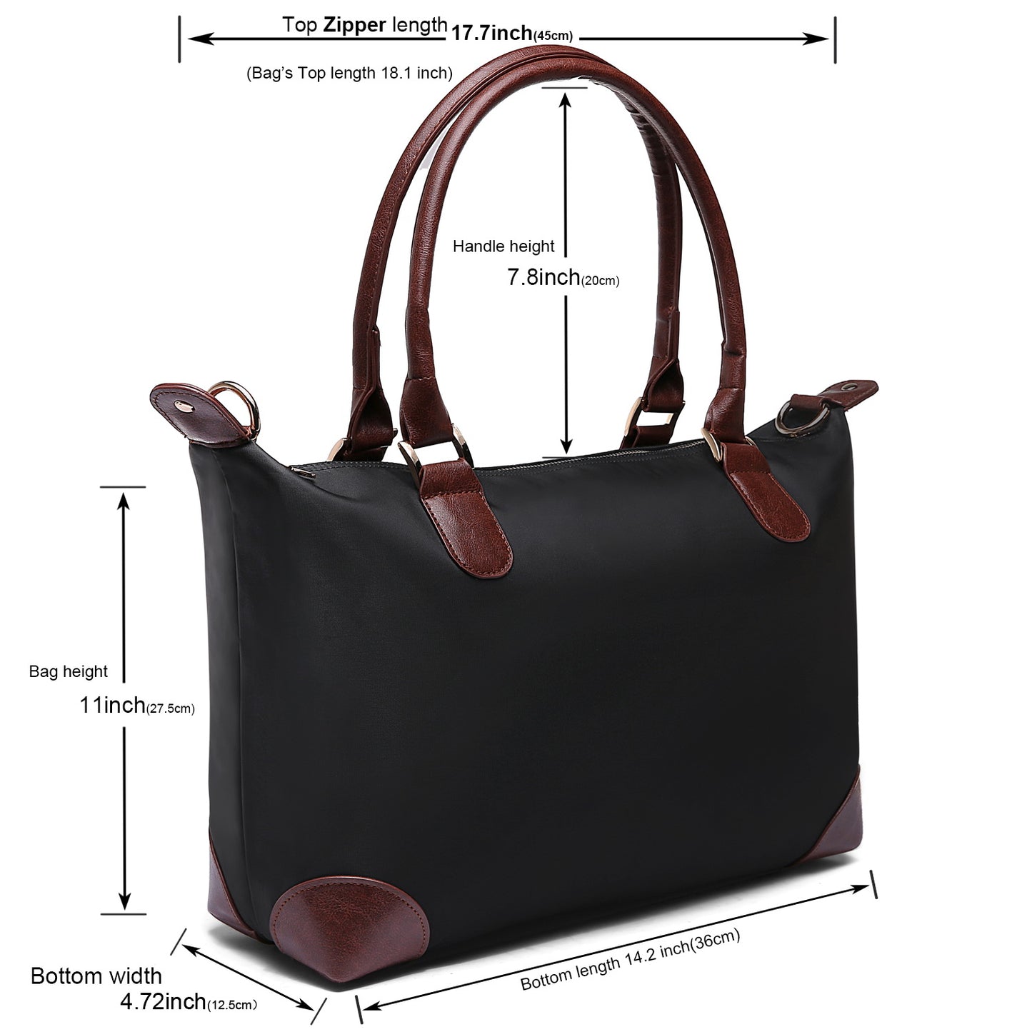 Entchin Tote Bag Women Fashion Nylon Hobo Handbags Stylish Shoulder Work Satchel Crossbody Bag