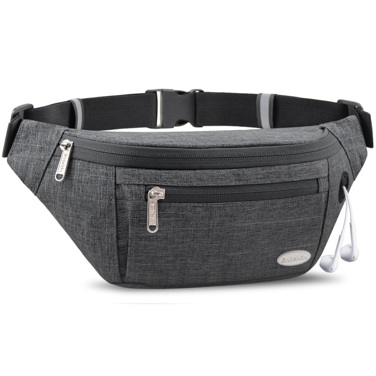 Entchin Fanny Pack for Women Men with 4-Zipper Pockets, premium fashion Waist Pack Crossbody Bum Bags