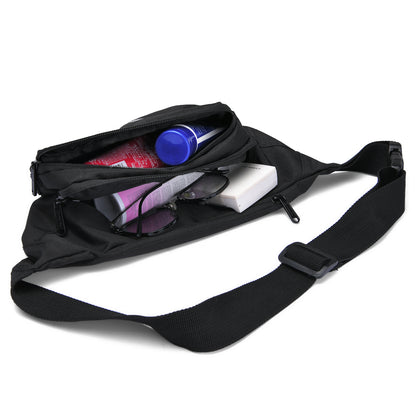 Entchin Fanny Pack for Women Men Hip Pack with Headphone Jack Lightweight Waist Bag